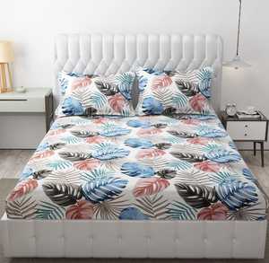 Hermosa sábana de algodón con estampado floral Glace, elegante, cómoda e ideal para regalar - Product Image 1