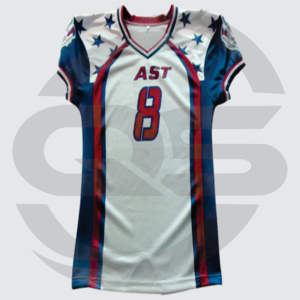 Maillot d'uniforme de football américain 2023 pour l'équipe de football américain-manches courtes respirant grande taille - Product Image 1