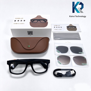 Gafas Inteligentes con IA AOSENWELL AIMB-G9, Cámara, Grabación de Video, Linterna, Reconocimiento de Imágenes, Traducción en Tiempo Real, Resistentes al Agua IPX5 - Product Image 1