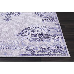 Tapis lavable abstrait gris sédimentaire RWNL1009 de Rug Weavers, chenille lavable, 10 tailles, vente en gros et dropshipping - Product Image 2