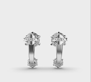 Boucles d'oreilles clous d'oreilles en or 14K blanc/rose/jaune avec double diamant rond cultivé en laboratoire certifié IGI, idéales pour un cadeau d'anniversaire ou de fête - Product Image 5