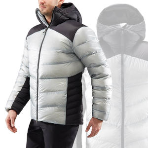 Chaqueta acolchada de invierno de manga larga para hombre de alta calidad al por mayor de fabricante con logotipo personalizado estampado cuello levantado diseño en relieve servicio OEM - Product Image 2