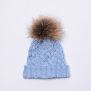 หมวกไหมพรมอะคริลิคให้ความอบอุ่นในฤดูหนาวสำหรับผู้หญิงมีหลายสีให้เลือกดีไซน์แฟชั่นสไตล์เกาหลี - Product Image 1