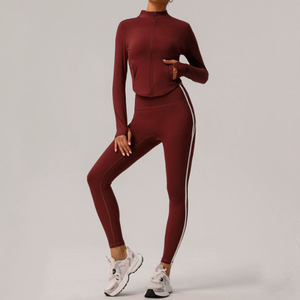 Venta al por mayor de ropa atlética de las señoras gimnasio Fitness Activewear Deportes Entrenamiento Yoga Ropa Traje de las mujeres Active Wear Yoga Set - Product Image 4