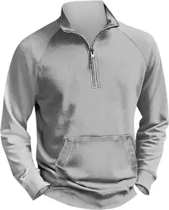 प्रीमियम की उच्च गुणवत्ता वाले नए फैशन शानदार हाफ जिपर भारी मिश्रण पुरुषों के सादे स्वेटर 2023
