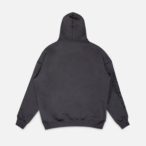 เสื้อมีฮู้ดแบบมีซิปสำหรับผู้ชายผ้าคอตตอนเนื้อนุ่มระบายอากาศได้ดีมี100% ทันสมัยปรับแต่งโลโก้ได้ - Product Image 4