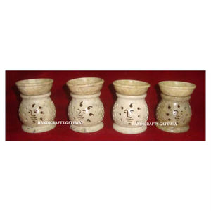 High Class Quality Natural Soapstone Carving Aroma <b>Oil</b> <b>Burner</b> Round Shape Amazing Design Use for Home Decoration And Other Usage - Product Image 1