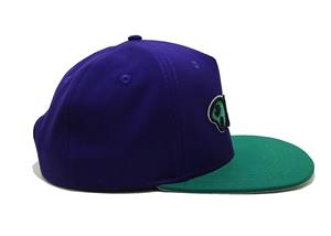 Casquette personnalisée violette et verte avec logo brodé en 3D Streetwear casquette réglable pour promotion casquette structurée OEM du Vietnam - Product Image 3
