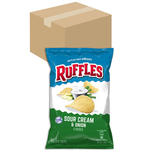 Boissons de qualité Ruffles pour des moments uniques, chips de pommes de terre Ruffles saveur crème sure et oignon 184g - Product Image 3