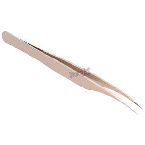 Pinzas de pestañas de acero inoxidable, adecuadas para extensión de pestañas, pinzas de pestañas de alta precisión - Product Image 3