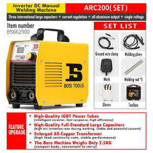 Machine à souder <span class=keywords><strong>TIG</strong></span> ARC à inverseur 220V, double usage, soudeuse portable pratique pour l'aluminium, kit d'outils ARC200 SET - Product Image 6