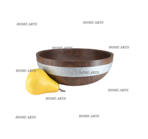 Cuenco de madera para servir alimentos de mejor calidad, cuenco para servir alimentos de forma redonda de diseño clásico para uso doméstico en hoteles - Product Image 5