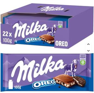 Chocolate Milka Original en Venta, 100g - 300g, Chocolate Milka 100g - Todos los Sabores Texto en árabe. Mejores Precios - Product Image 6