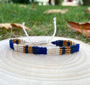 Colorful Unisex Braided Rope Wristband, <b>Adjustable</b> Rope <b>Bracelet</b>, Autumn Colors Wristband - Product Image 1