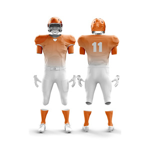 Respirant séchage rapide court été Sublimation impression conception pour personnalisé OEM 2025 sur mesure grande taille uniforme de Football américain - Product Image 2