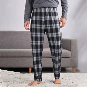 Vêtements de nuit personnalisés pour hommes, imprimé tartan, vente en gros, pantalon de salon à carreaux pour hommes, pantalon de pyjama en bambou à taille élastique - Product Image 6
