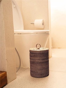 Set of 3 <b>rattan</b> paper <b>boxes</b> Handmade <b>Storage</b> Box Eco-Friendly Natural Home and Home Decor Wholesale from Vietnam - Product Image 6