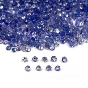 Perles de pierres précieuses à facettes de taille ronde de tanzanite de 2.20mm pour la fabrication de bijoux pierre de tanzanite naturelle en vrac calibrée du grossiste - Product Image 6