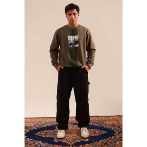 เสื้อสเวตเชิ้ตผู้ชายผ้าฝ้าย 100% - พิมพ์ลายและโลโก้ตามสั่ง, รับผลิตตามแบบ OEM ขายส่ง - Product Image 6