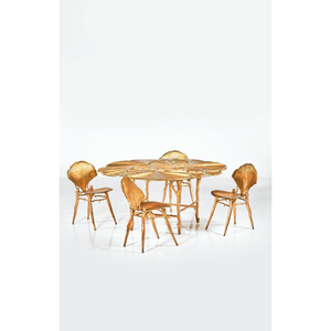 Chaises de salon haut de gamme en métal plaqué or, de qualité supérieure, au design unique et élégant, fabriquées en Inde, pour la maison et l'hôtel, en vente. - Product Image 5