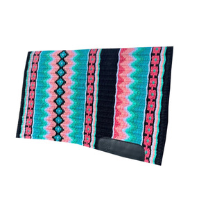 Manta de Silla de Montar ASHMIRA EQUESTRIAN de Lana de Nueva Zelanda de Alta Calidad, Estilo Occidental, Multicolor, Más Vendida, con Exterior de Lana de Visón - Product Image 1
