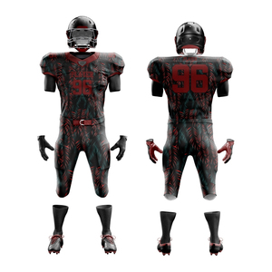 ชุดยูนิฟอร์มอเมริกันฟุตบอลสั่งทำพิเศษ ไซส์พลัส ดีไซน์เฉพาะตัว แขนสั้น ระบายอากาศได้ดี คุณภาพสูง สำหรับคอลเลคชั่นกีฬา Ako - Product Image 3