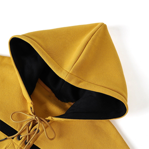 Sudadera con Capucha de Hockey sobre Hielo Winter for State Gold, Unisex, Premium, de Forro Polar, con Cierre de Cordones, Rayas Gruesas, Bolsillo, 100% Orgánico - Product Image 4