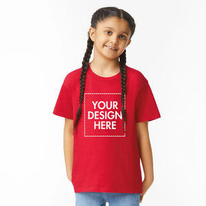 T-shirts imprimés personnalisés OEM pour filles en jersey de coton à manches courtes Impression numérique teinture réactive tissu polaire solide fournisseur du Bangladesh - Product Image 1