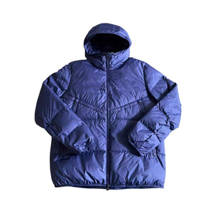 Veste légère et respirante en toile à capuche avec fermeture éclair, rembourrage confortable, idéale pour les journées froides, usage quotidien et streetwear. - Product Image 5
