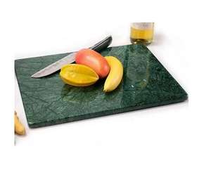 Planche à découper en marbre blanc au design élégant, en forme de feuille, pour la cuisine, la maison et les hôtels - Product Image 1