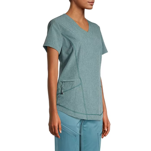 Ventes chaudes, nouveaux modèles, uniformes médicaux pour infirmières avec poches, tricotés en 100% coton, logo personnalisé, OEM, anti-rides, uniforme d'hôpital - Product Image 6
