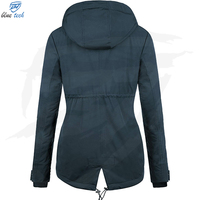 Parka d'hiver longue en laine à capuche pour femme, grande taille, avec fermetures éclair, rembourrage chaud en duvet