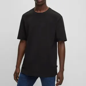 100% coton biologique à manches courtes T-shirt lourd) T-shirts basiques Oliver T-shirt noir unisexe Viscose mode T-shirt