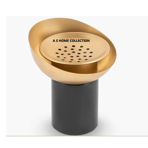 Quemador de incienso Mabkhara de Metal chapado en oro de diseño clásico para organizador de fragancia para el hogar y uso de bodas - Product Image 4