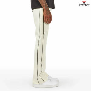 2025 vente en gros personnalisé de haute qualité décontracté évasé survêtement pantalon taille élastique évasé pantalons pour hommes - Product Image 2