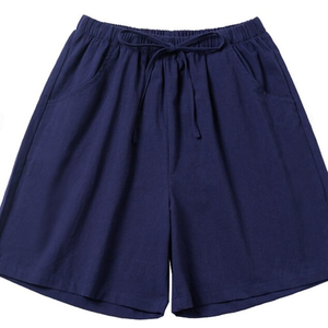 Nouvelle Collection – Short Bermuda Vintage Femme Tendance avec Cordon de Serrage, Taille Élastique, 100% Coton, Poches, Décontracté - Product Image 5