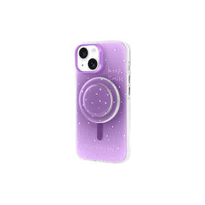 Coque Netzy Purple TikTok Style pour iPhone 15 compatible MagSafe en silicone avec Pop Socket amovible électroplaqué - Product Image 1
