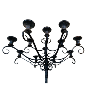 Vela de Metal de 7 brazos chapada en oro antiguo, soporte de luz de tamaño Regular, forma personalizada, fiestas de boda, decoración del hogar, farolillos, vela - Product Image 5