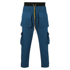 Pantalones Cargo térmicos de alta calidad 2023 personalizados de primera calidad para hombre, pantalones informales con 6 bolsillos para hombre, pantalones Cargo de Color gris - Product Image 4