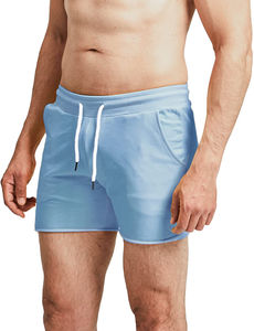 Short de gymnastique décontracté 2 en 1 pour hommes, short de course ajusté à compression en polyester à séchage rapide pour l'extérieur - Product Image 6