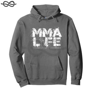 Sweat à capuche à panneau personnalisé avec logo personnalisé MMA BJJ Gym Workout Sweat de qualité supérieure Pullover Jacket Men Women - Product Image 3