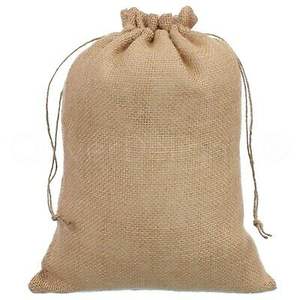 Pure Natural Jute <b>Bags</b> With large Rope Knot Prime Quality Deluxe Daily Usable Shopping Sacks Lightweight Set Of 9 Unique <b>Bags</b> - Product Image 5