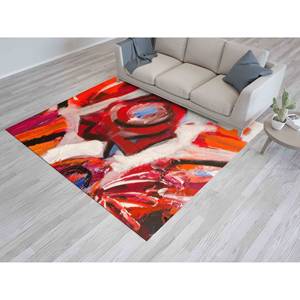 Alfombra con Diseño de Rosas Abstractas: Decoración Moderna para el Hogar, Alfombra Impresa, Alfombra de Chenilla - Product Image 1