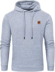 100% algodón Streetwear pulóver Sudadera con capucha impresión Digital Tie-Dye apliques diseño lavado con ácido Stonewashed sólido forrado frontal - Product Image 2