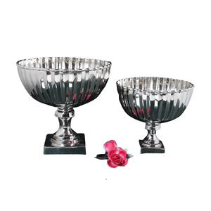 Vente chaude Double Tone Salade Fruits Chocolat Noix Servir En Aluminium Durable Plat Bol Moderne Tous Les Jours Cuisine Assiette De Fête De Mariage - Product Image 1