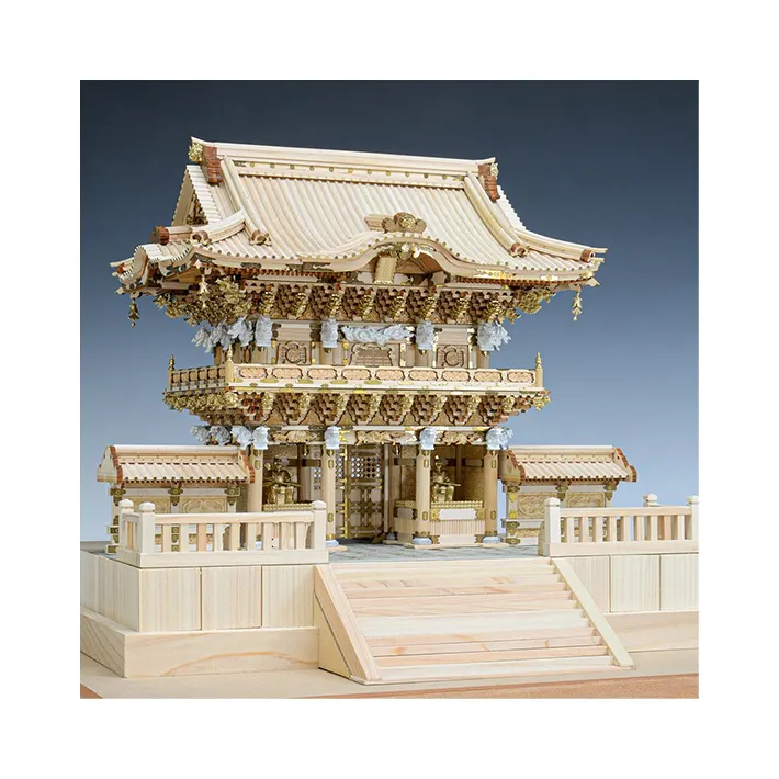 Santuario giapponese Nikko Toshogu cancello Yomeimon tempio modello in legno kit 3D