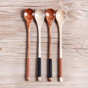 Spatule à cuillère en bois et résine avec et support Ustensiles de cuisine avec cuillère de cuisson naturelle pour les meilleurs outils Spatule en résine en bois - Product Image 5