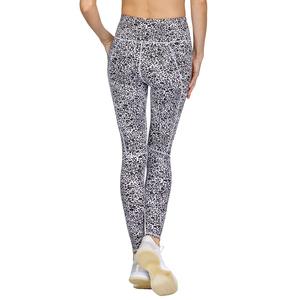 2024 Customized Solid Ribbed Stretchable <b>Yoga</b> Leggings <b>Plus</b> <b>Size</b> Women's High Quality Quick Dry Full Length Elastic Waist <b>Pants</b> - Product Image 6