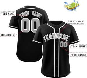 Wholesale DJ custom kids baseball jersey uniform <b>embroidery</b> Custom Baseball Uniform High Quality Best <b>Material</b> Direct - Product Image 6