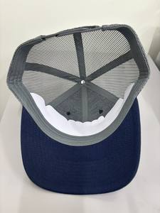 Wholesale <b>Blank</b> 6 Panels Trucker Mesh Hats Plain Breathable CVC Fabric Common Outdoor Sport <b>Caps</b> OEM Vietnam Headwear Golf - Product Image 3